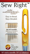 Sew Right Side Threading Needles 9 Piece Assorted