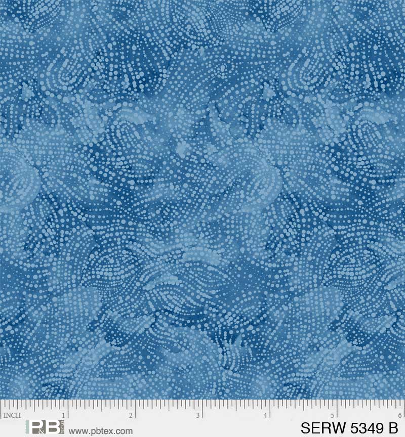 P & B Textiles Serenity Blue Serene Texture 108" Wide Back Fabric
