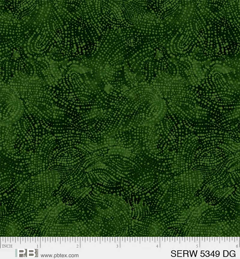 P & B Textiles Serenity Dark Green Serene Texture 108" Wide Back Fabric
