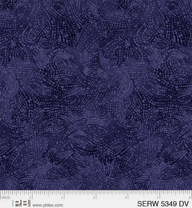 P & B Textiles Serenity Dark Violet Serene Texture 108" Wide Back Fabric