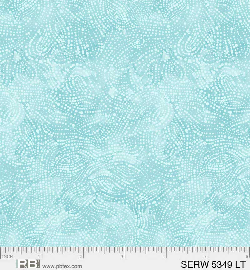 P & B Textiles Serenity Light Teal Serene Texture 108" Wide Back Fabric