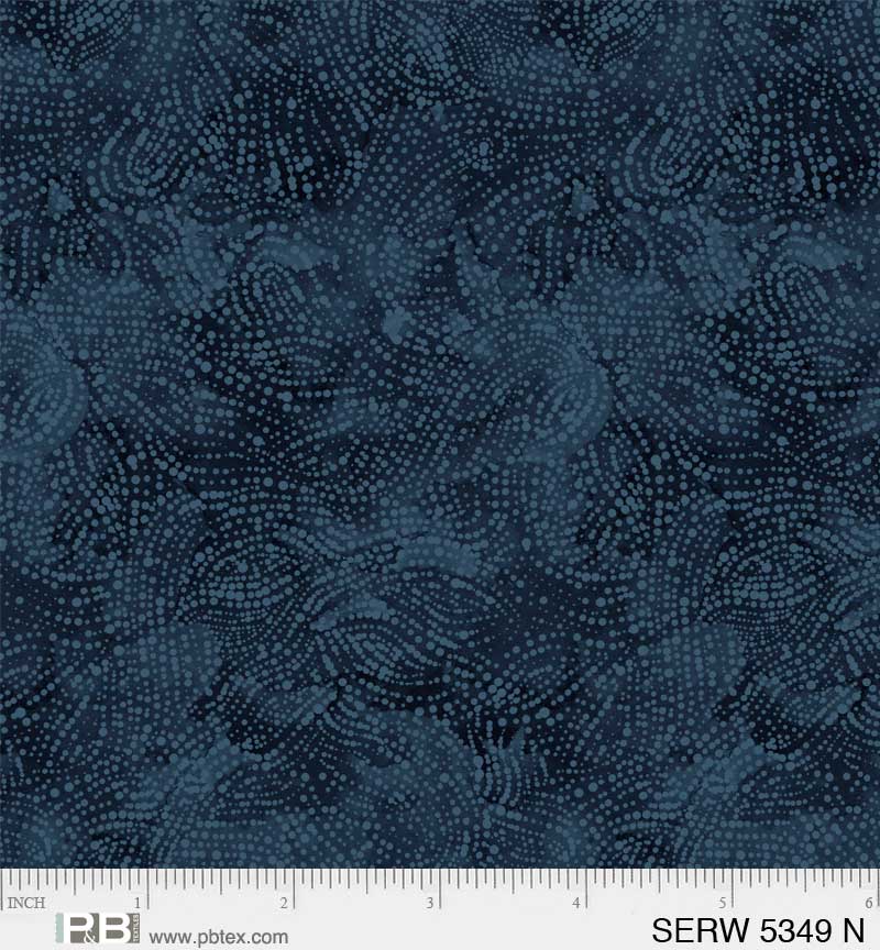 P & B Textiles Serenity Navy Serene Texture 108" Wide Back Fabric
