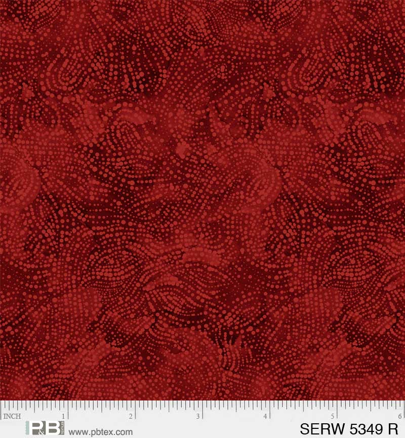 P & B Textiles Serenity Red Serene Texture 108" Wide Back Fabric