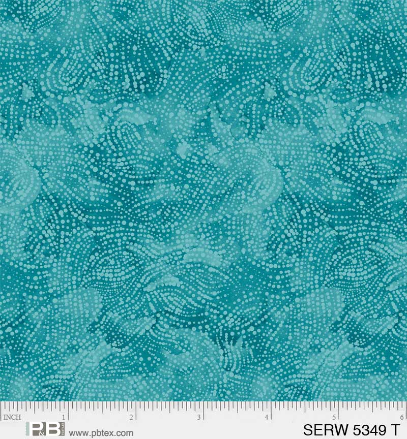 P & B Textiles Serenity Teal Serene Texture 108" Wide Back Fabric