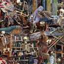 Timeless Treasures Blood Sweat And Shears Skeleton Fabric