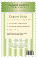 Shabby Fabrics Patchwork Shamrock Table Runner Pattern