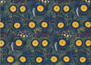 M&S Textiles Blue Snake And Goanna Bush Tucker Fabric