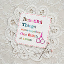One Stitch At A Time Sticker