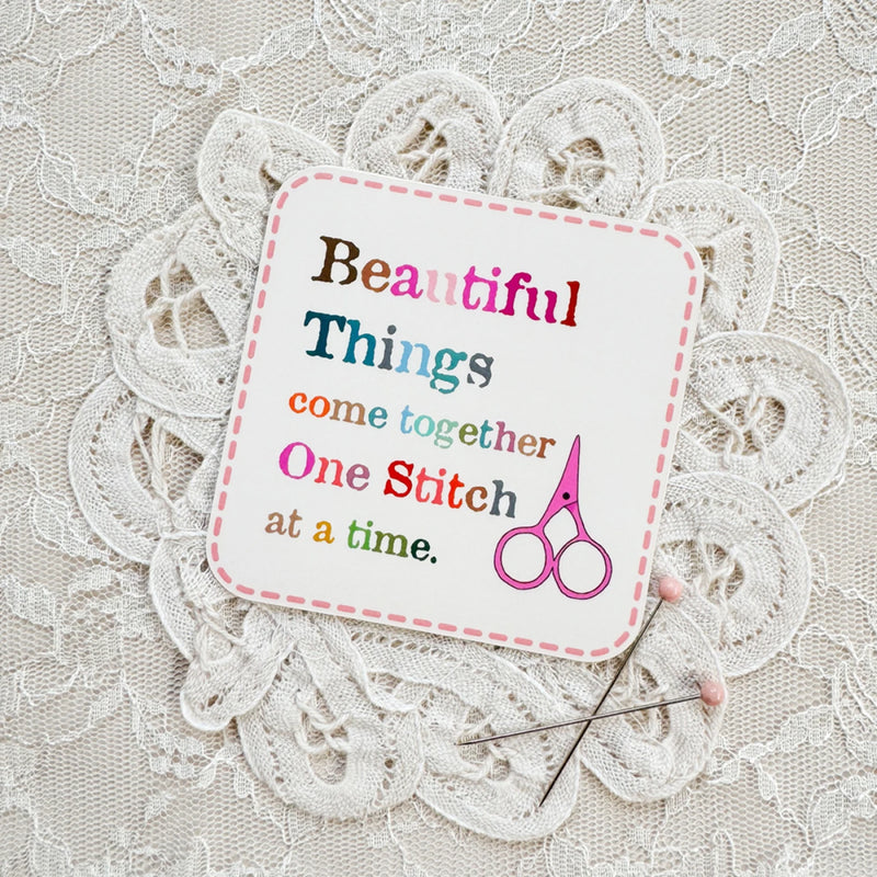 One Stitch At A Time Sticker