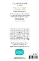 Sew Kind Of Wonderful Country Revival Quilt Pattern