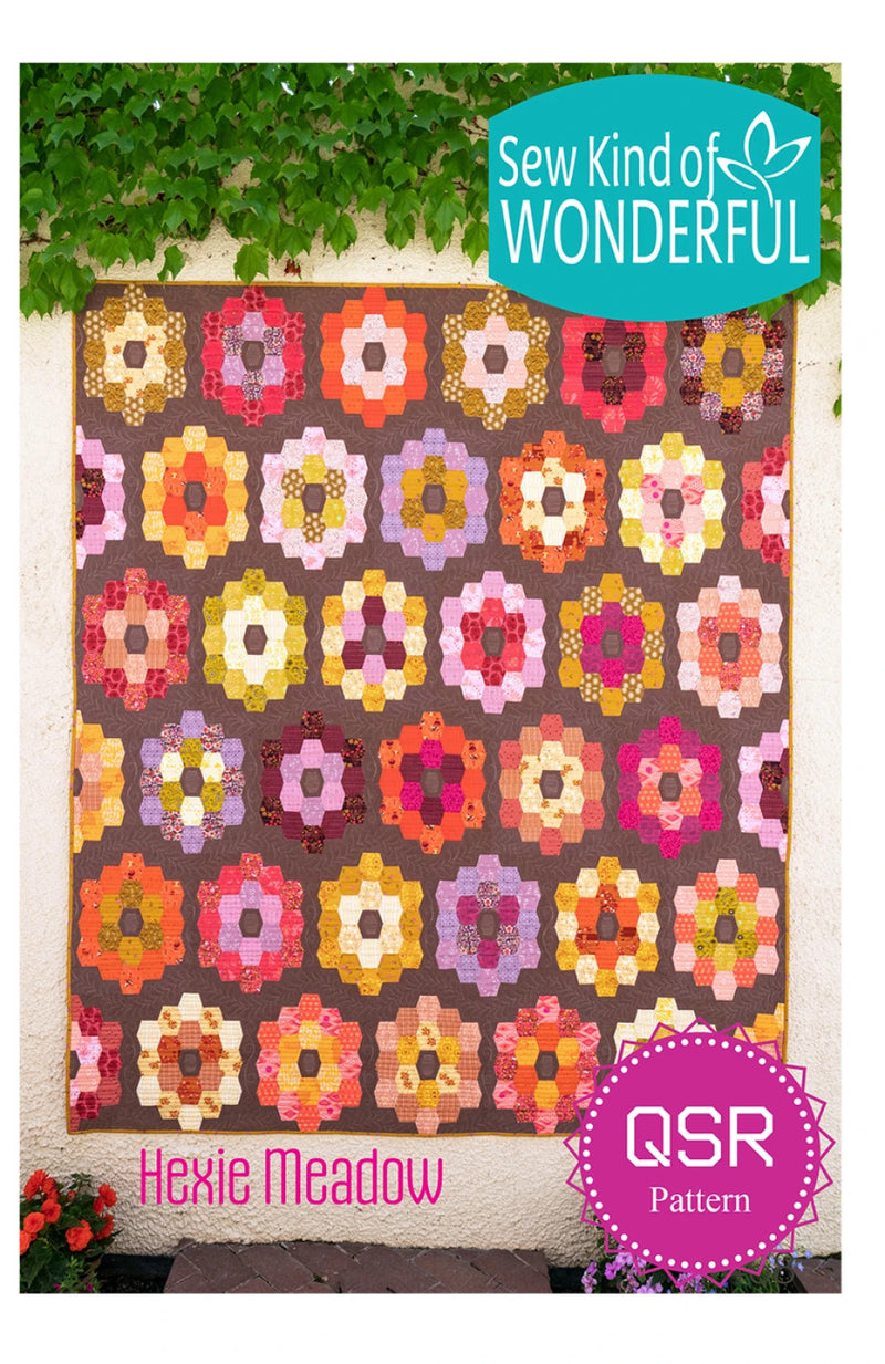 Sew Kind Of Wonderful Hexie Meadow Quilt Pattern