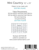 Sew Kind Of Wonderful Mini Country Quilt Pattern