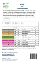 Avril Cross Stitch Pattern