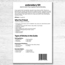 Embroidery 101: Learn To Stitch