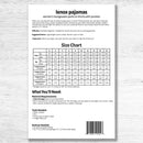Lenox Pajamas Pattern