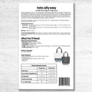 Tote-Ally Easy Tote Bag Pattern