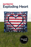 Patriotic Exploding Heart Quilt Pattern