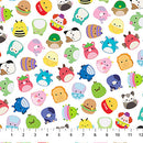 Northcott Squishmallows Character Toss White Fabric