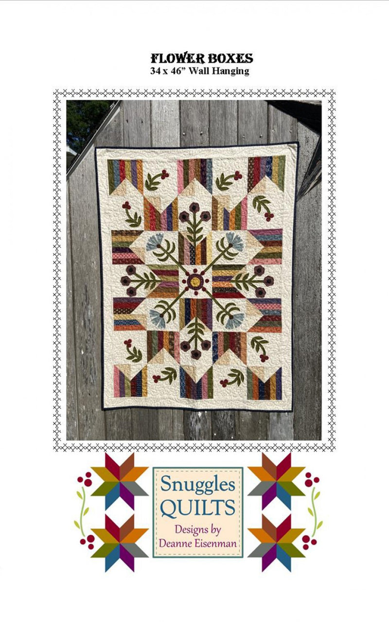 Flower Boxes Quilt Pattern ONLINE PURCHASE ONLY