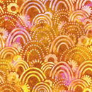 Robert Kaufman Artisan Batiks Persimmon Retro Rainbow Fabric