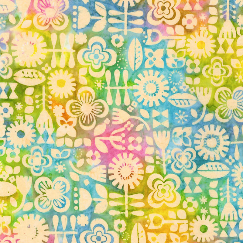 Robert Kaufman Artisan Batiks Rainbow Retro Rainbow Fabric