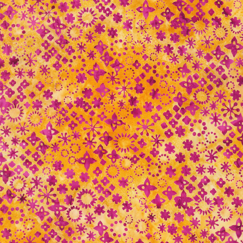 Robert Kaufman Artisan Batiks Magenta Retro Rainbow Fabric