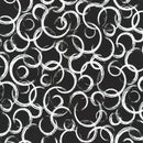 Robert Kaufman Inkwell Circles Black Fabric