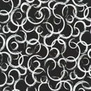 Robert Kaufman Inkwell Circles Black Fabric
