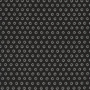 Robert Kaufman Inkwell Dot Circles Black Fabric