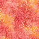 Robert Kaufman Leaf Blown Papaya Batik Fabric