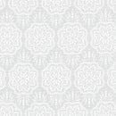 Robert Kaufman Light As Air Medallion White Fabric