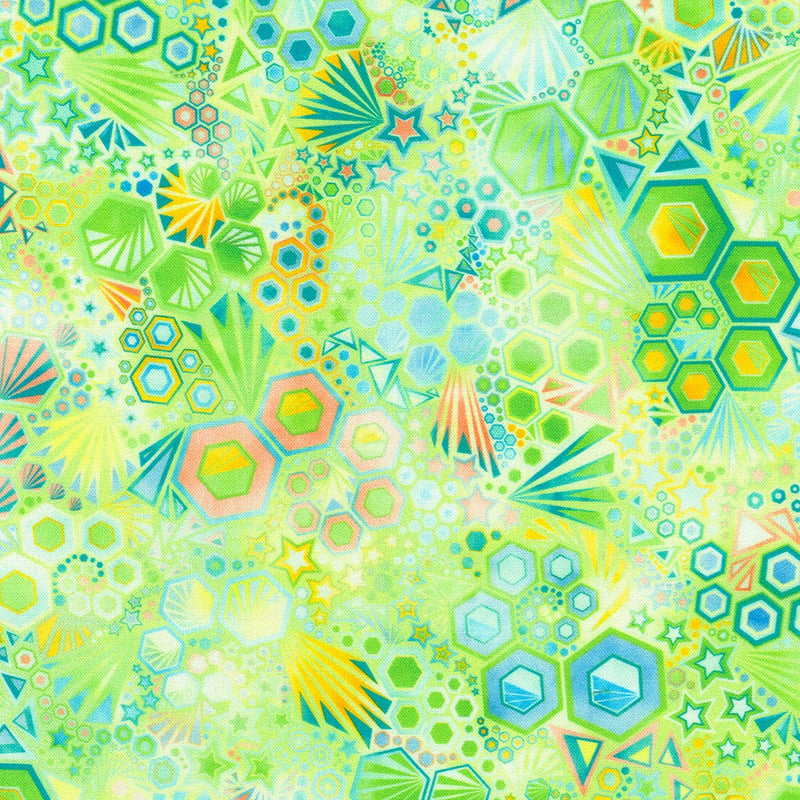 Robert Kaufman Phantasma Geometric Sprout Fabric