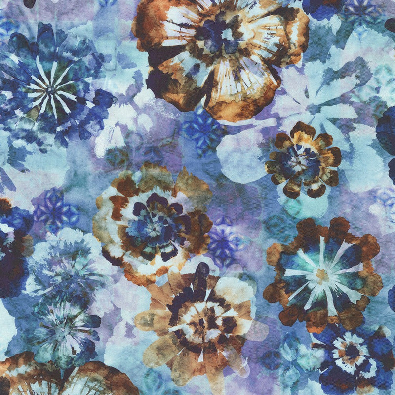 Robert Kaufman Cove Floral Water Fabric