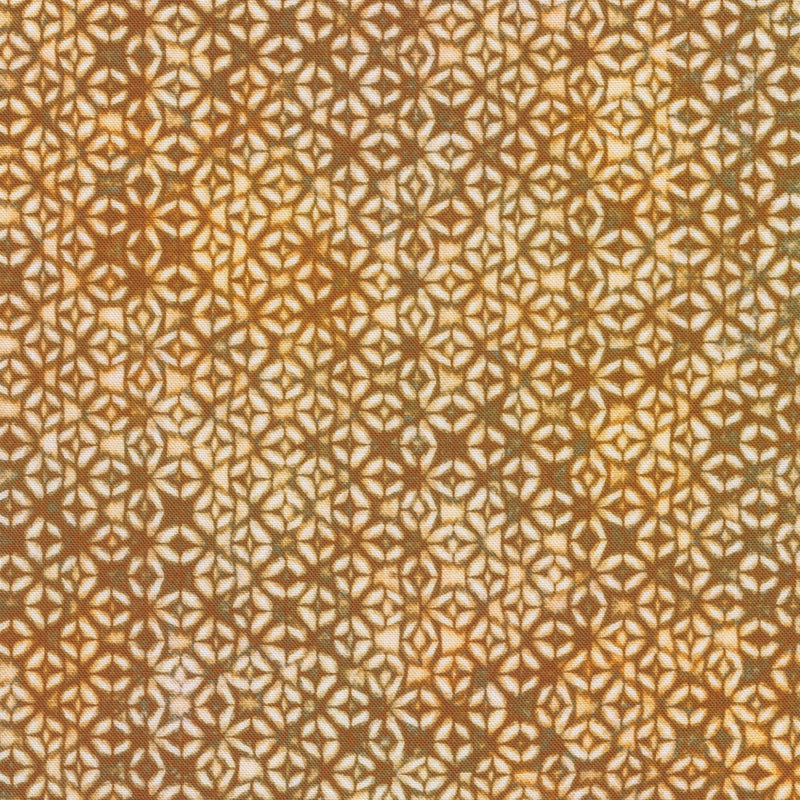 Robert Kaufman Cove Geometric Sienna Fabric