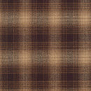 Robert Kaufman Mammoth Plaid Espresso Flannel Fabric