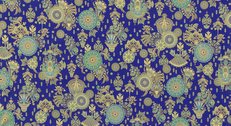 Robert Kaufman Ancient Beauty Royal Fabric