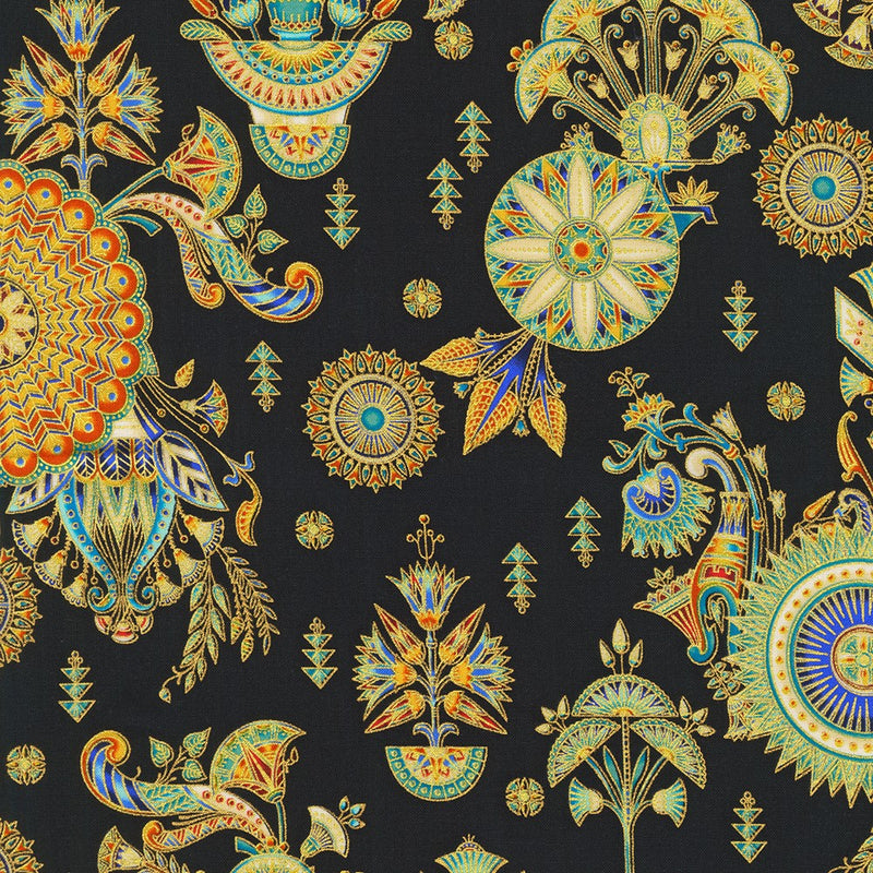 Robert Kaufman Ancient Beauty Onyx Fabric