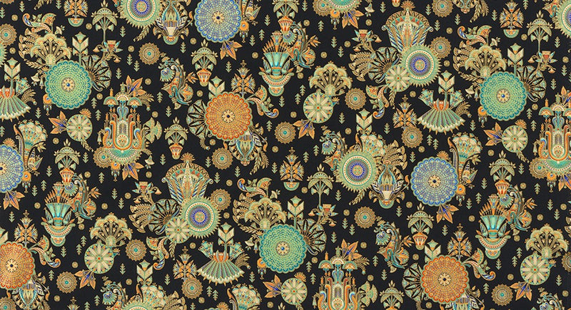 Robert Kaufman Ancient Beauty Onyx Fabric