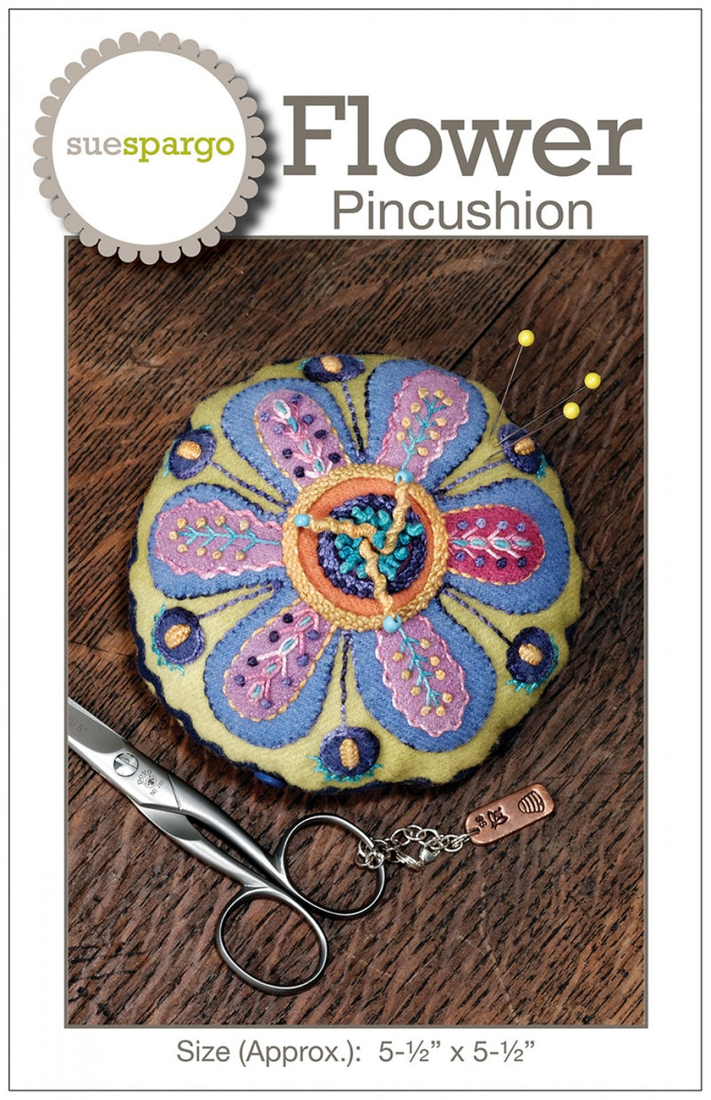 Sue Spargo Flower Pin Cushion Pattern