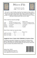 Marco Polo Quilt Pattern