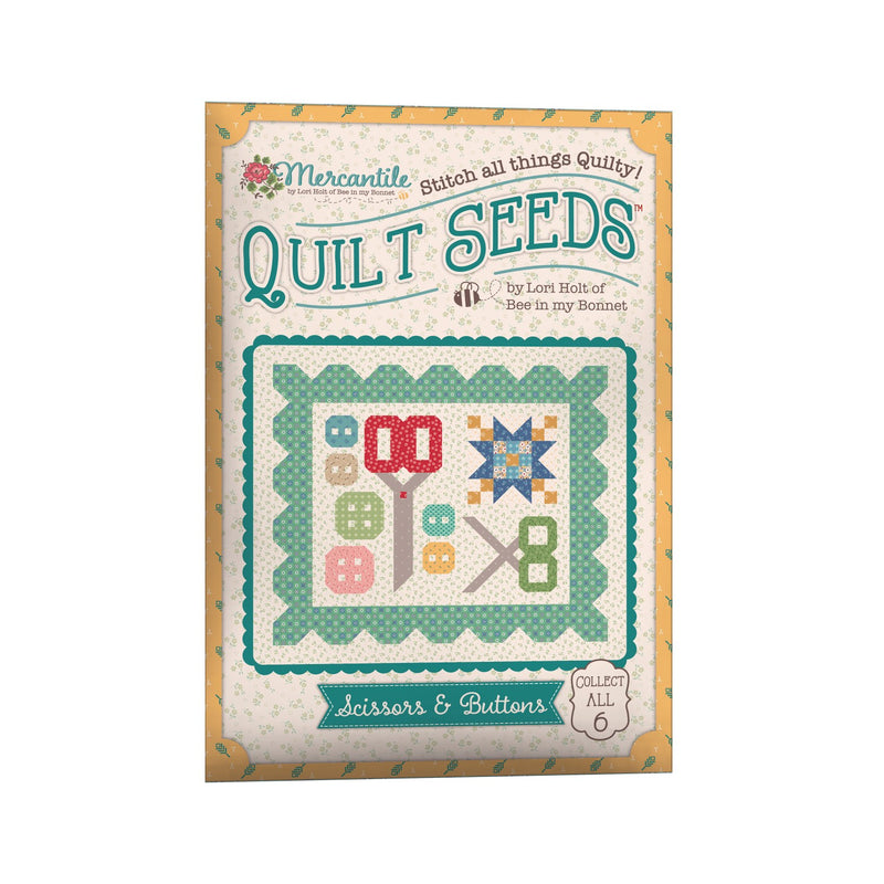 Mercantile Scissors And Buttons Quilt Seeds Pattern