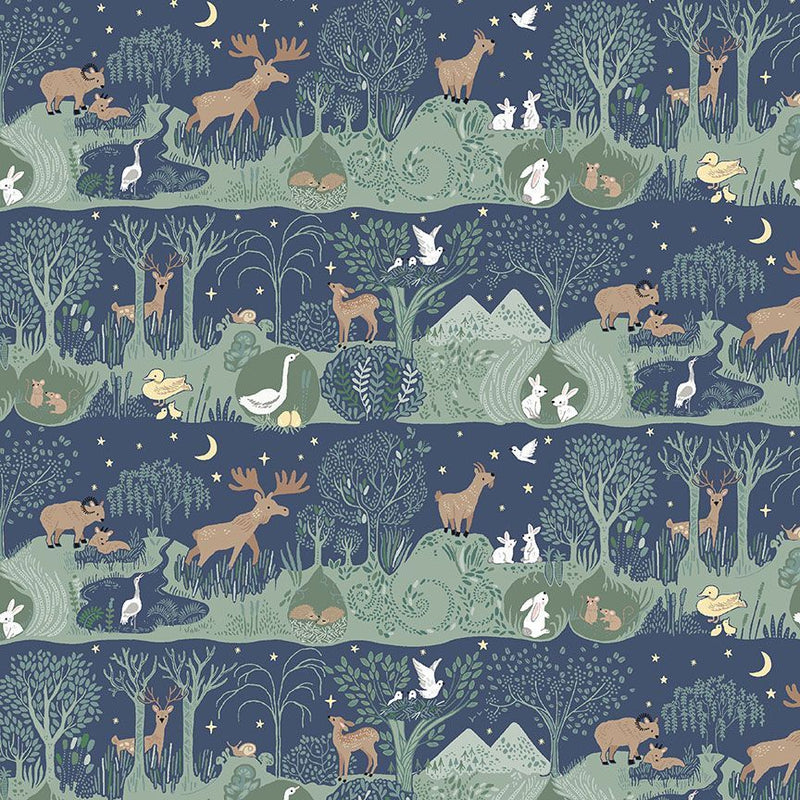 Dear Stella Forest Fable Patriot Fabric