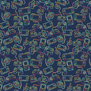 Dear Stella Game Over Console Yourself Navy Fabric