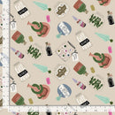 Dear Stella Love At first Bite Hocus Pocus Bone Fabric