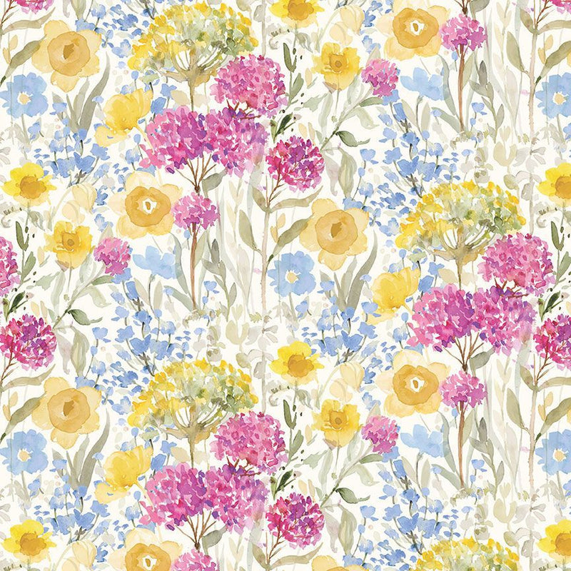 Dear Stella Spring It On Multi Spring Floral Digital Print Fabric
