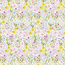 Dear Stella Spring It On White Ear-Resistable Digital Print Fabric