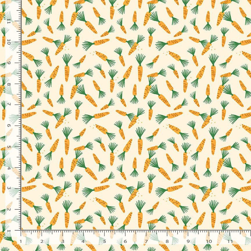 Dear Stella Sweet Purrenials Carrot Patch Dawn Fabric