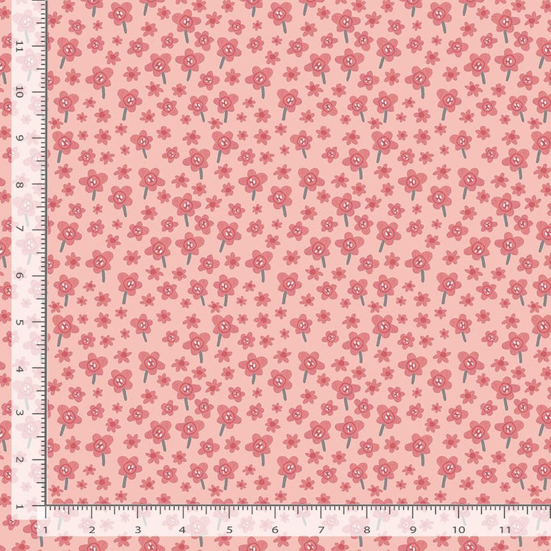 Dear Stella Sweet Purrenials Flower Power Shell Fabric