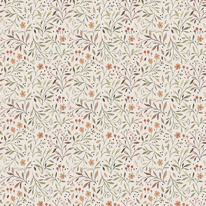Dear Stella Count On Me Flora Taupe Fabric