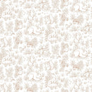Dear Stella ABC's Of Love Forest Whispers Taupe Fabric